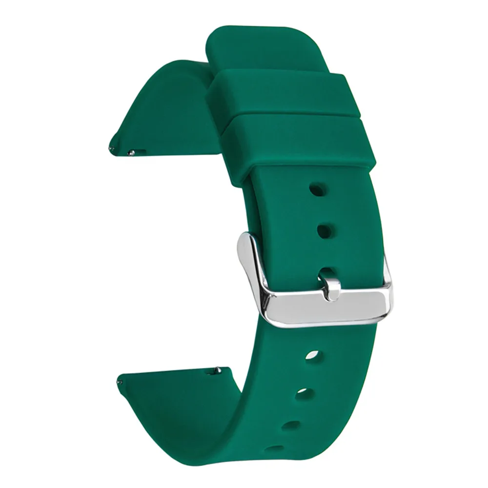 20mm Quick Release Silicone Watch Straps for Various Brands Including Samsung Galaxy and Others (Multiple Sizes)