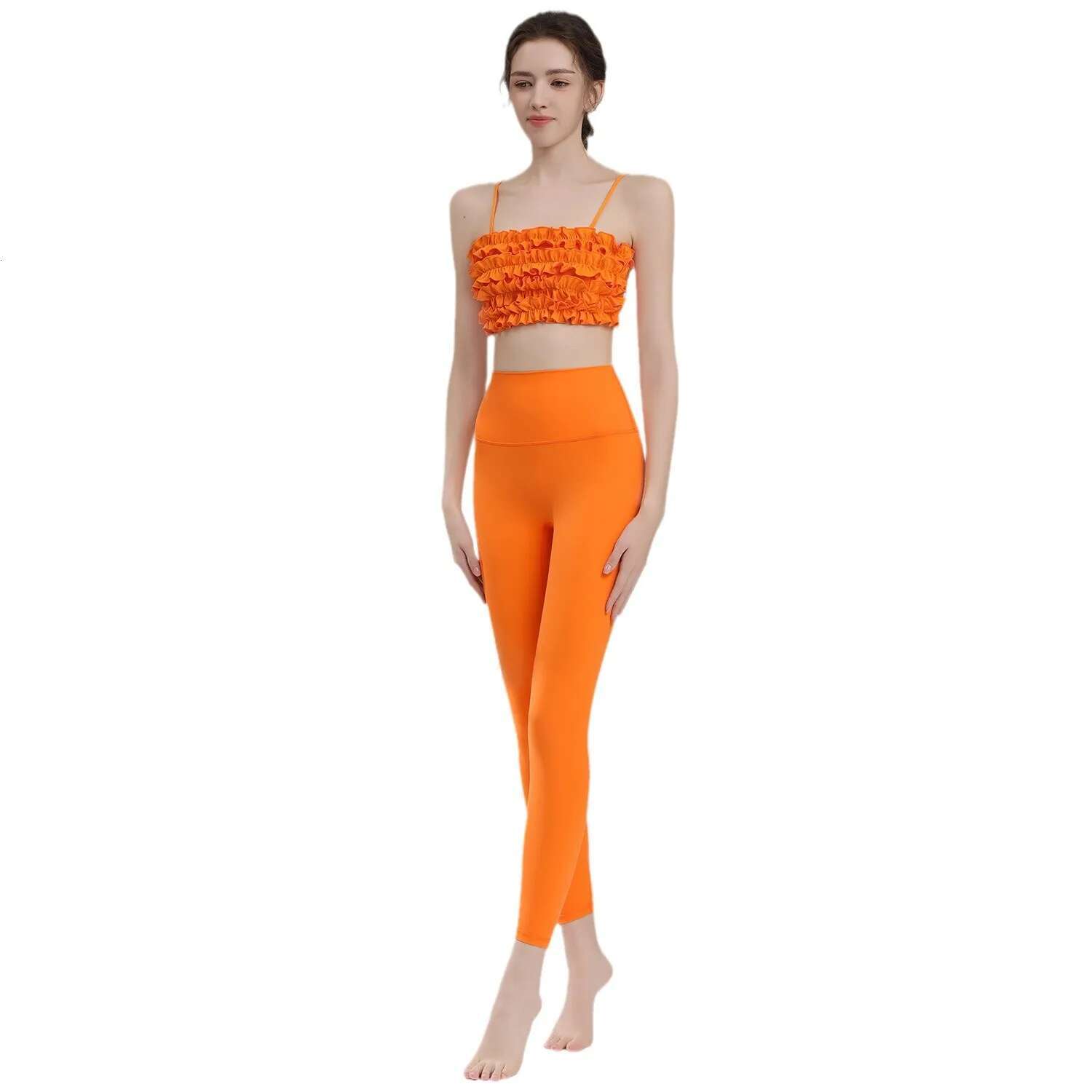 Spring And Summer New Sexy Vest For Women Pilates, Fungus Lace Sports Bra, Suspender Underwear, Fiess Leggings Set 2025