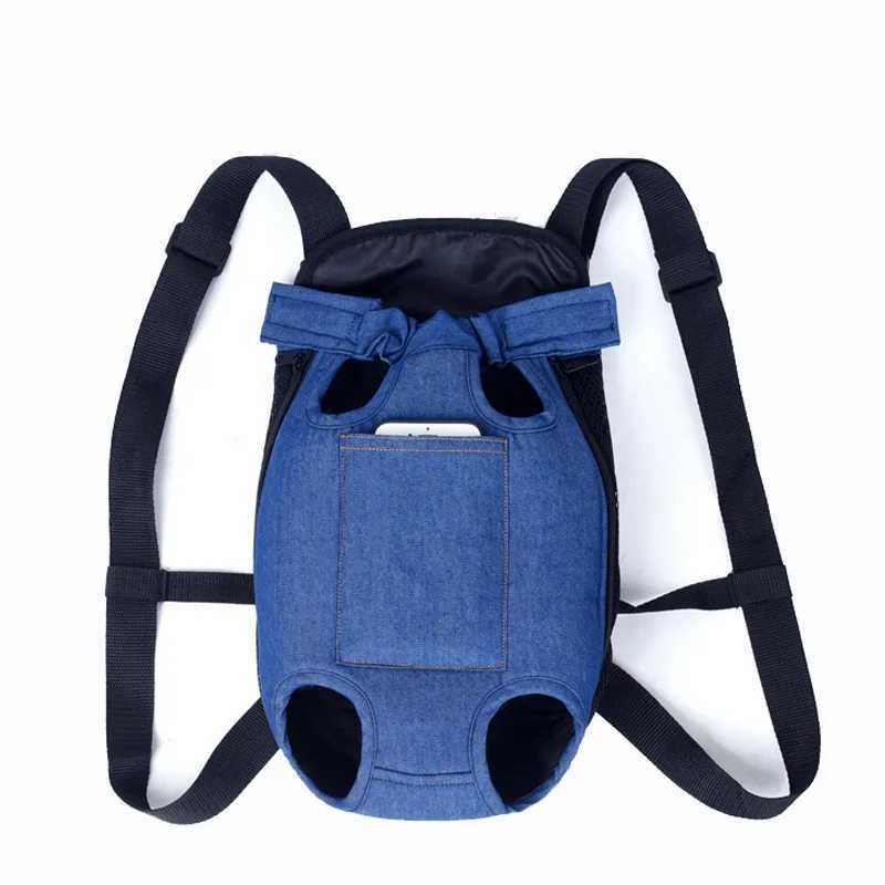 Denim Pet Dog Backpack Outdoor Travel Dog Cat Carrier Bag for Small Dogs Puppy Kedi Carring Bags Pets Products Trasportino Cane 250205