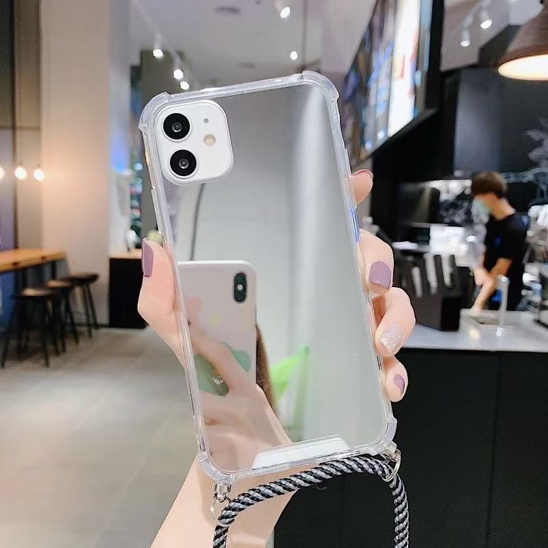 Mirror compatible Apple 16/16 Promax phone case 15pro14 premium 13/12/11/minimalist creative 7/8 fashionable special phone case that can be used as a 