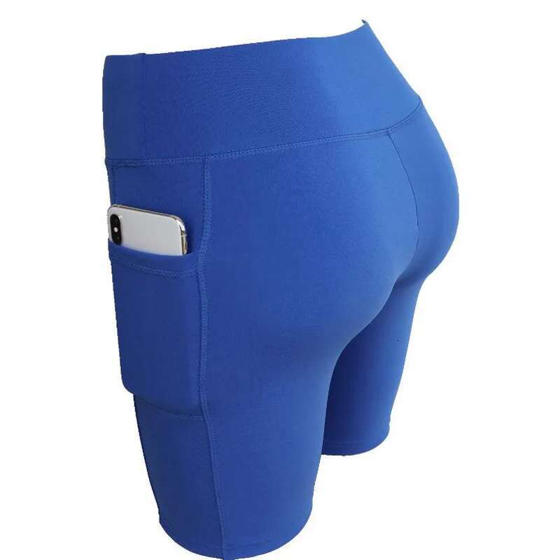 Yoga For Women Summer Fiess Biker Workout Running Sports Shorts Quick Drying Sportwear With Pocket Breathable