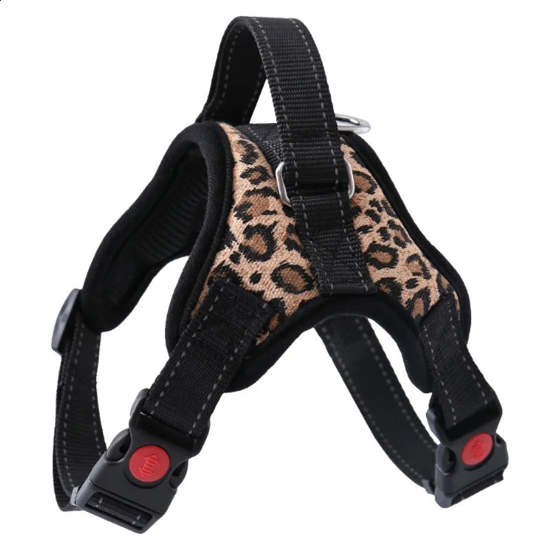Small Medium Large Dog Harness Nylon Reflective Collar Vest Harnesses For Dogs Training Husky Alaskan Bulldog Breast-band Belt 250224