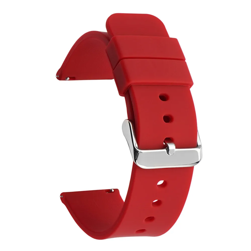 20mm Quick Release Silicone Watch Straps for Various Brands Including Samsung Galaxy and Others (Multiple Sizes)