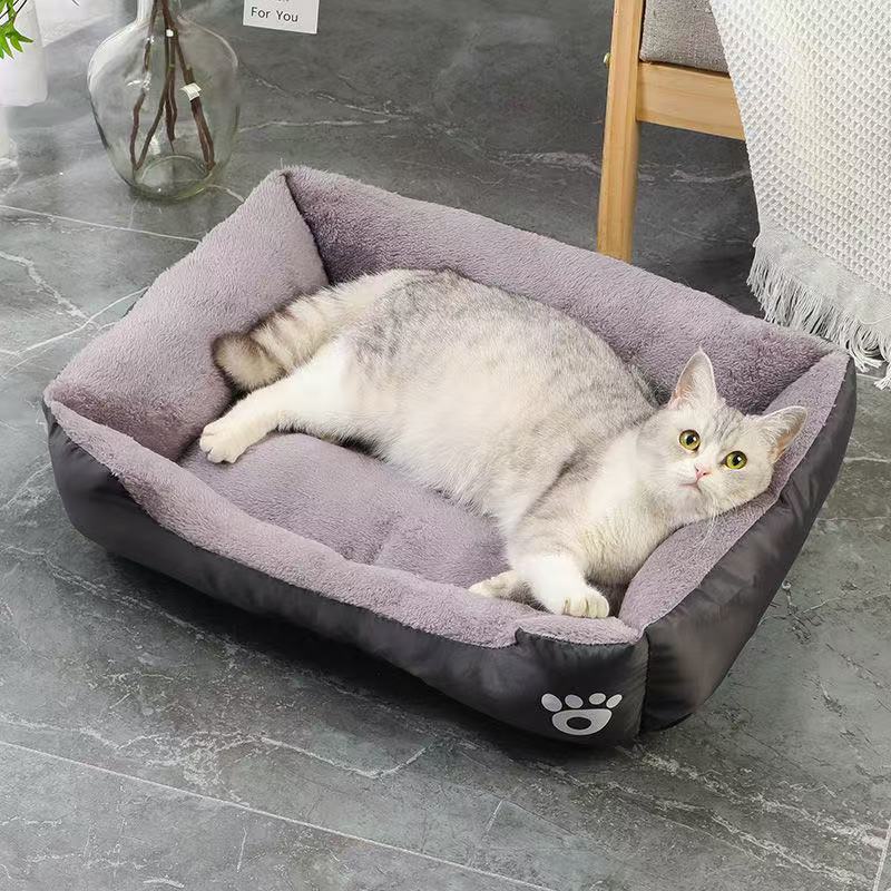 Net red dog Kennel Autumn/Winter Dog Cat Kennel Teddy dog kennel sleeping mat Medium large dog warm dog bed pet supplies