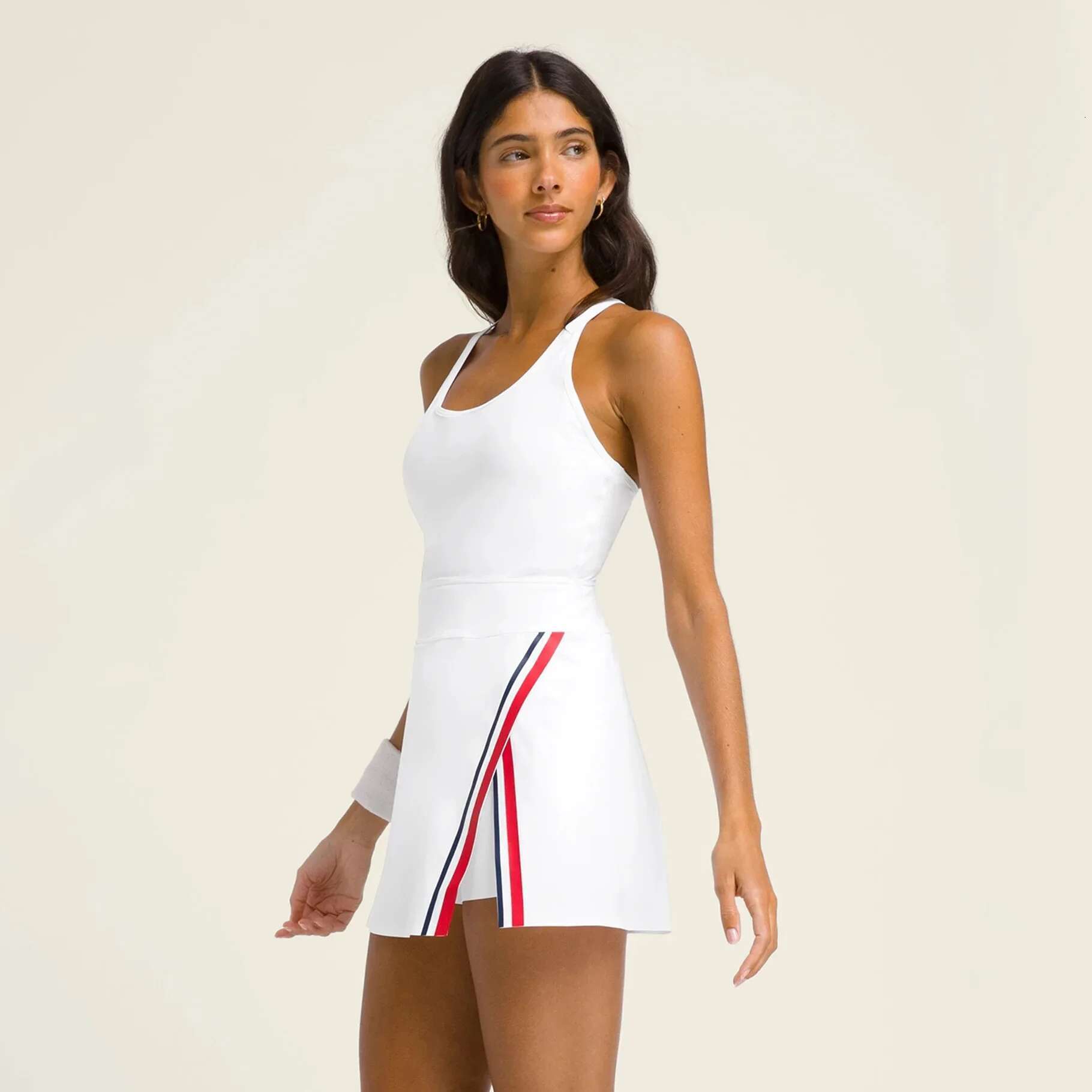 Golf Women Summer 2024 Tennis Dress With Shorts Underneath Korean Style Badminton Active Wear Sport Hiking Suit Blue