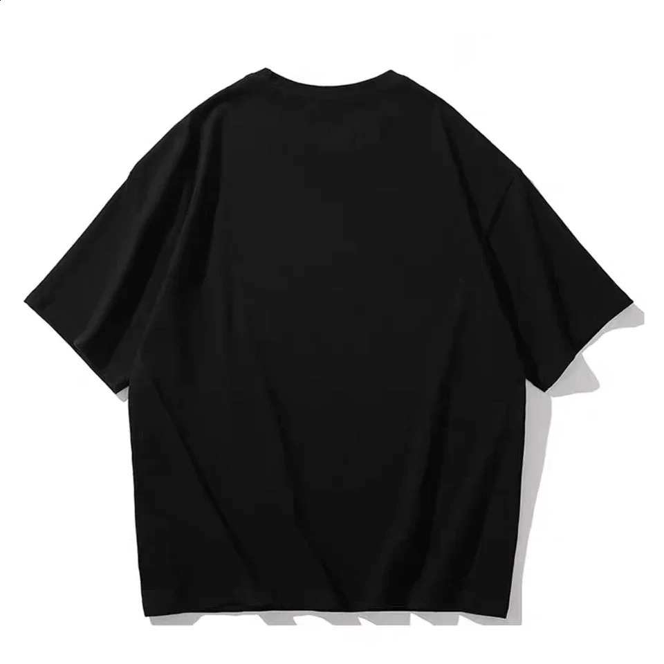 Summer 100%Cotton T Shirts Men Casual Short Sleeve Cotton Crew Neck Soft Plain T-Shirt Mens Loose Fit Tee Shirt Tops 250225