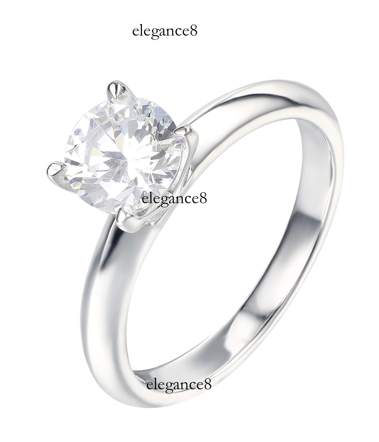Women's Wedding Accessories S Pure Sier 4-Fork Pass Tester Men's Moissanite Ring