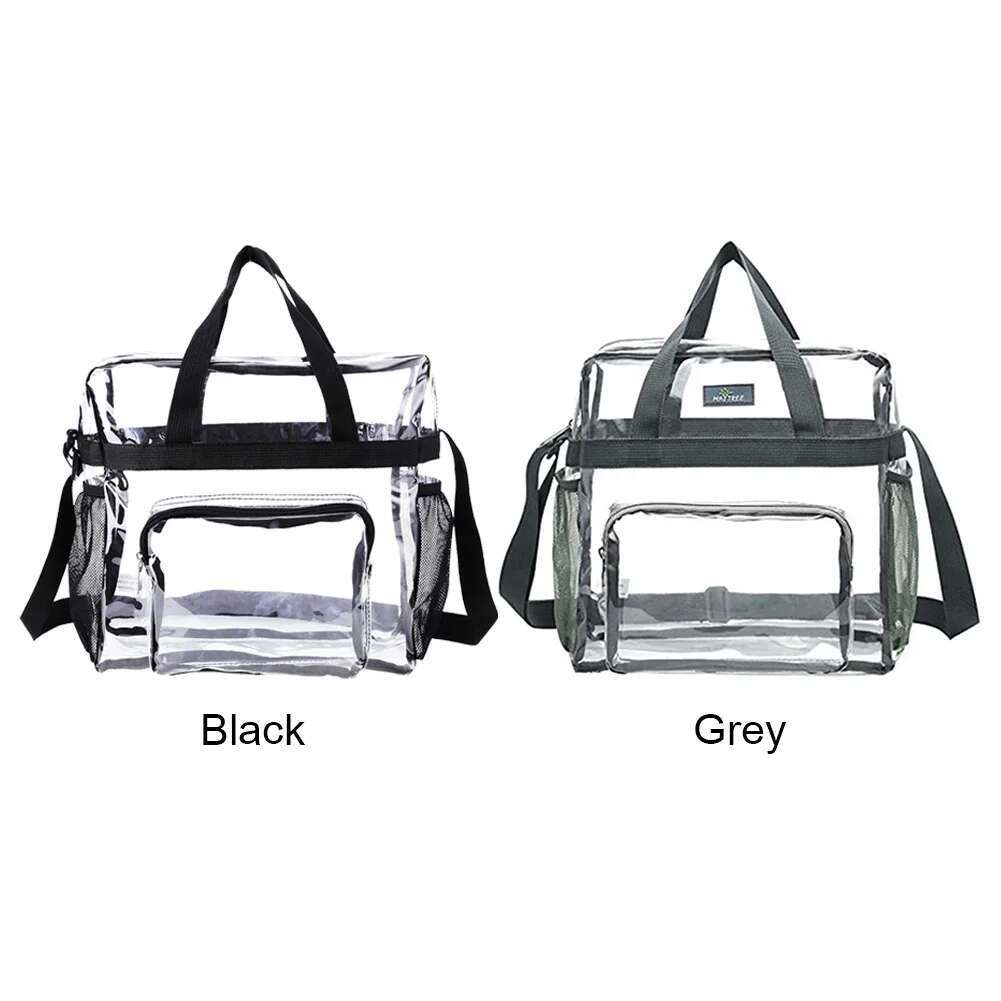 Women's Transparent Handbag PVC Fashionable Single Shoulder Large Capacity Fashionable Adjustable Shoulder Strap Miscellaneous Bag