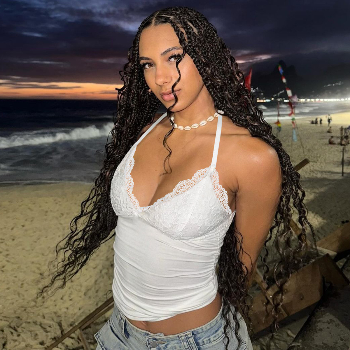 Hot Selling Women's Clothing New4 Autumn New Product Fashionable And Sexy Backless Lace Up Strapless Vest