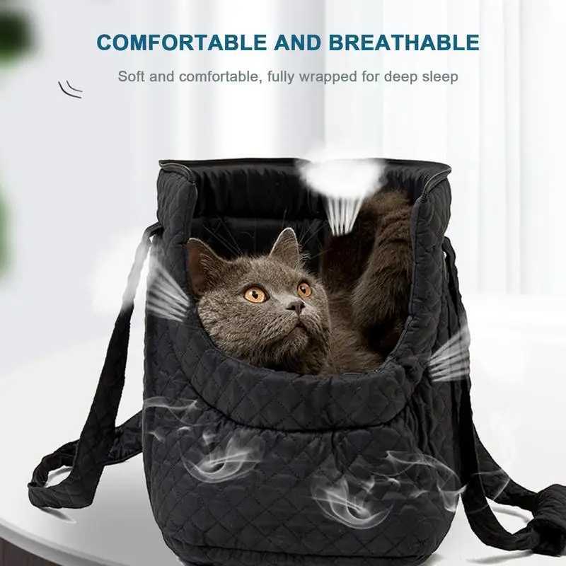 Dog Carrier Purse Cotton Small Dog Purse Carrier Portable Lightweight Winter Bags for Cats Dogs Puppies Kittens 250205