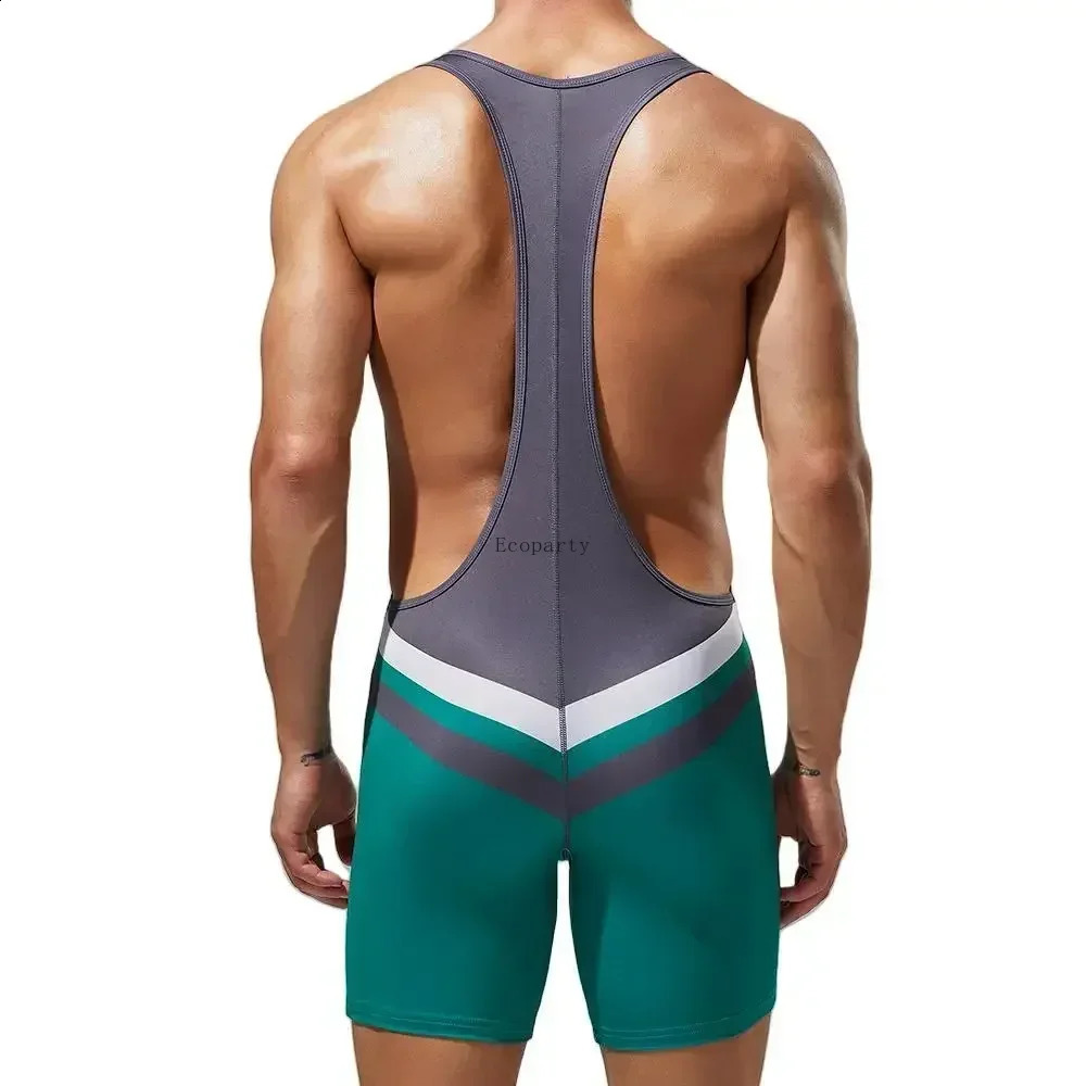 Choice Bodysuit Mens Gym Undershirts Vest Underwear Wrestling Singlets Jumpsuits Bodybuilding Wear gym sport y2k men tank top 250226