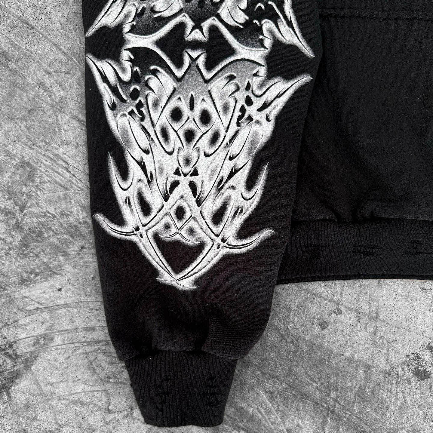 American Gothic Punk Arm Printed Hoodies Women Fashion Harajuku Y2K Vintage Men Casual Couples Casual Hoodie Sweatshirt 250226
