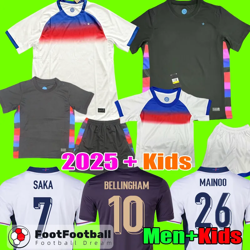 ENGLANDs soccer jerseys 2025 2026 KANE STERG RASHFORD SANCHO GREALISH MOUNT FODEN HENDERSON 25 26 national football shirt men Full Sets fans player