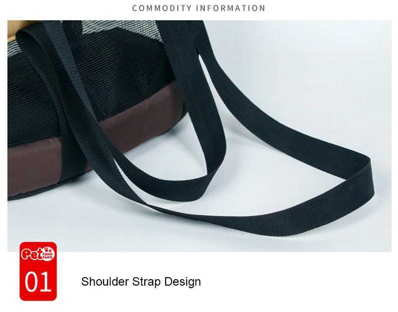 Breathable Small Pet Carrier Summer Pet Dog Carrier Portable Pet Carrier Shoulder Bag Black Cat Dog Carrier Bags For Small Dogs 250205