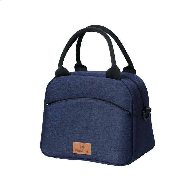 Lunch bag with shoulder strap handle cooler bag womens portable food bag work student lunch box freezer bag 250228