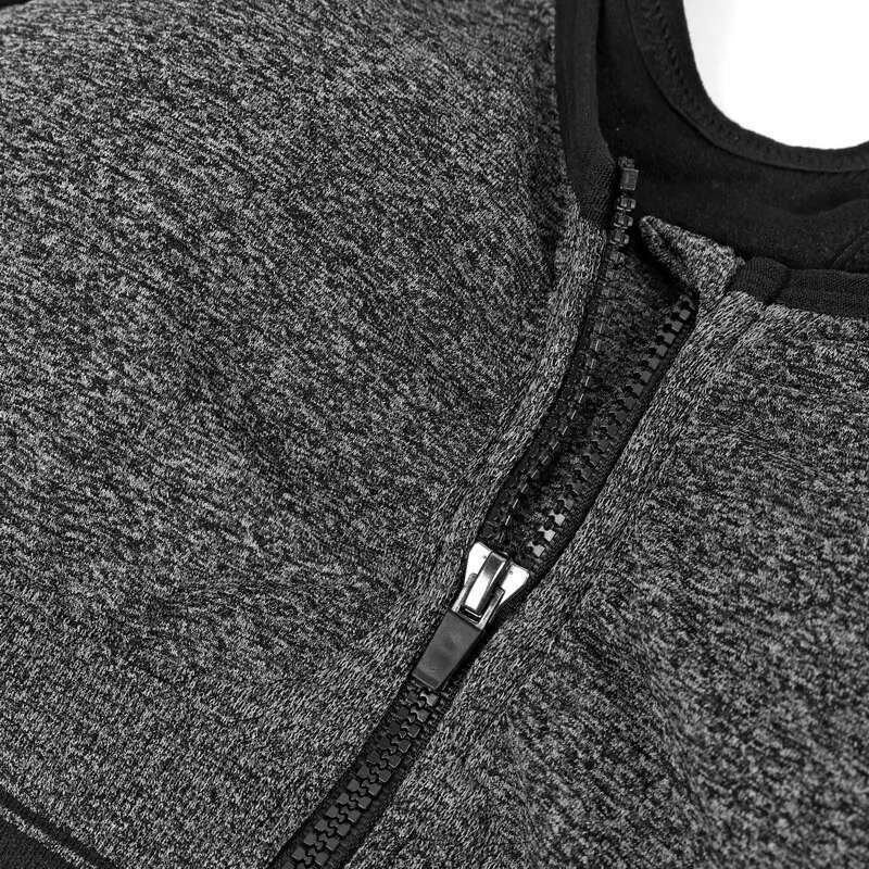 VEQKING Front Zipper Women Bras,Breathable Wirefree Padded Push Up Top,Fiess Gym Yoga Workout Sports Bra Top