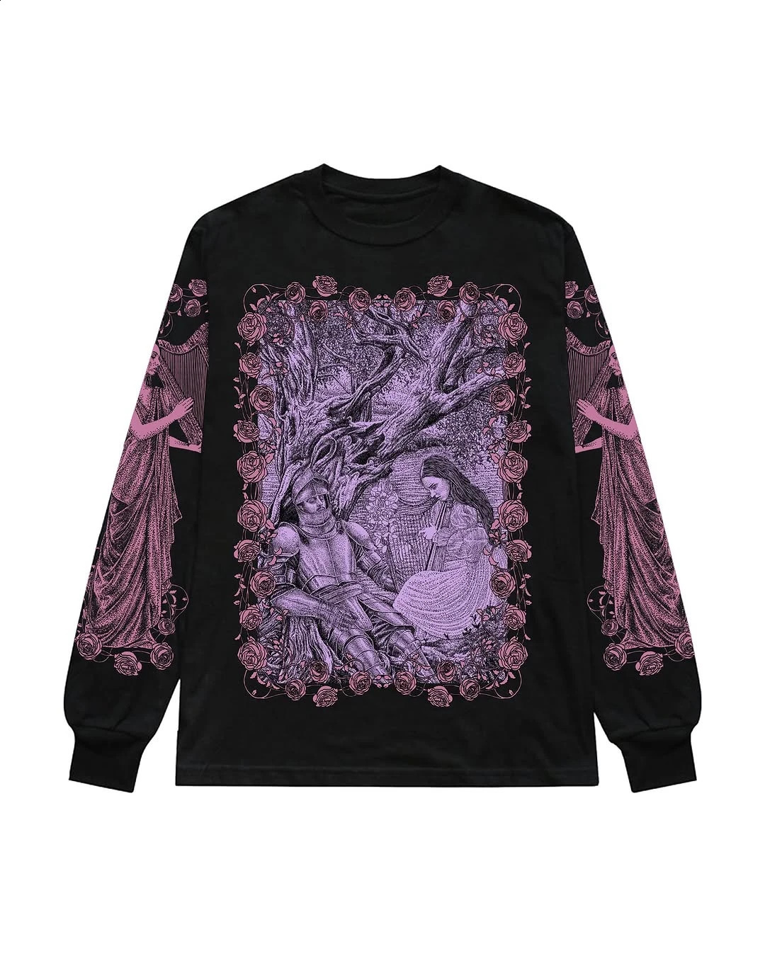 American Street Trend Dragon Elements Graffiti Art Demon Image Text Print Hoodie Mens Loose Sports Long Sleeve Couple Clothing 250228