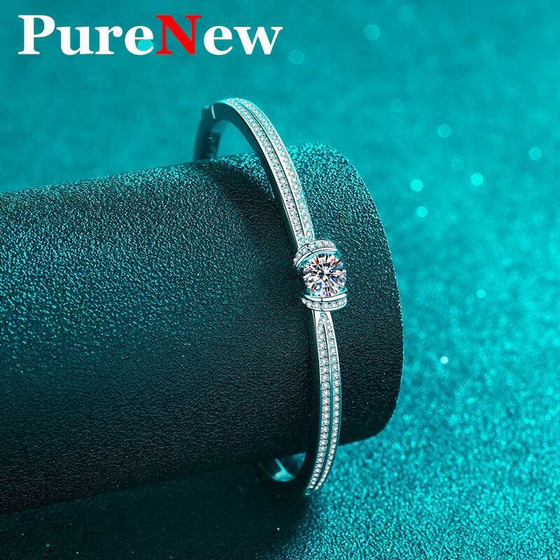 PureNew Premium Full For Women Original Sterg Sier Top Quality Women's Moissanite Dia Bracelet