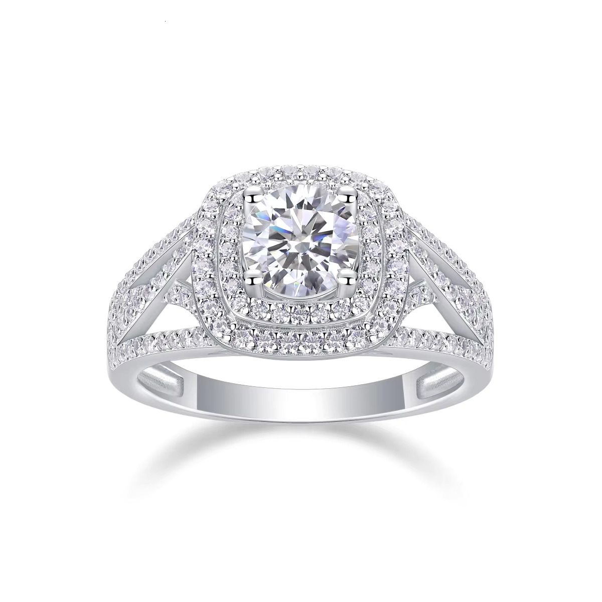 Women's moss jewelry pure sier 1 carbon silica ring