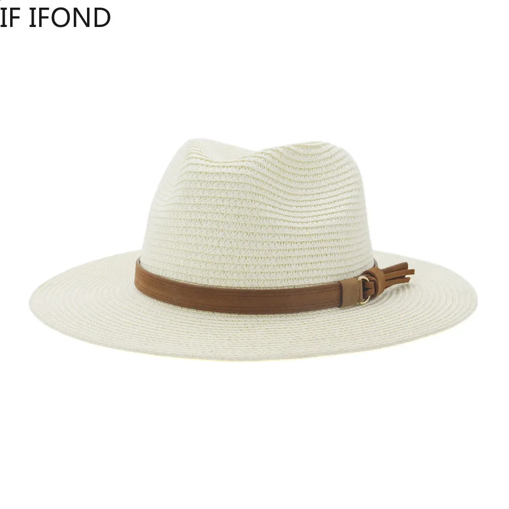 Small 52-54cm Kids Hats For Boys Girls Summer Sun Protection Beach Straw Hats Outdoor Holiday Panama Jazz Hat Sombreros De Mujer 250227