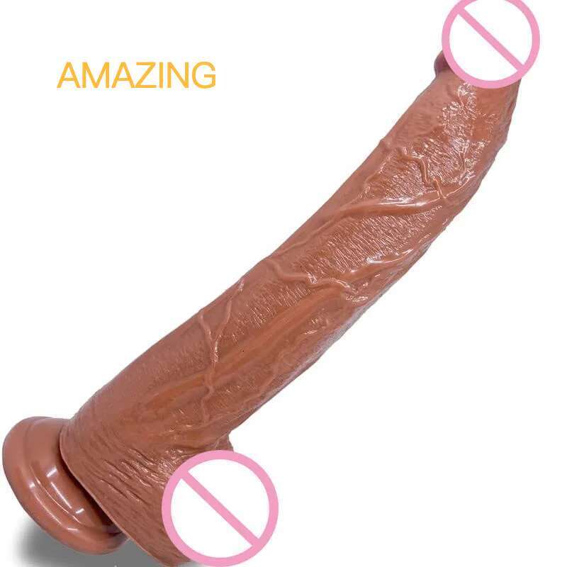 Small Glans Big Thick Dildo with Suction Cup, Realistic Flexible Anal & Vaginal Sex Toy for Men, G-Spot Stimulation