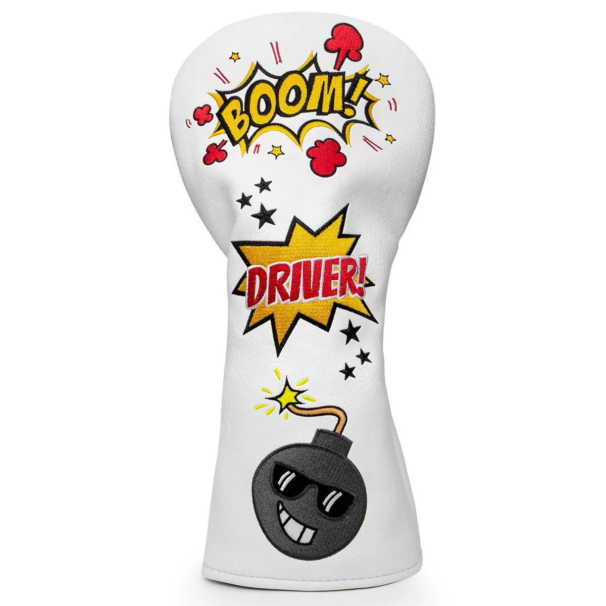 Golf Club Headcovers Wood Head covers Booms Design Driver Fairway Hybrid Woods Headcover Red PU Premium Leather Head
