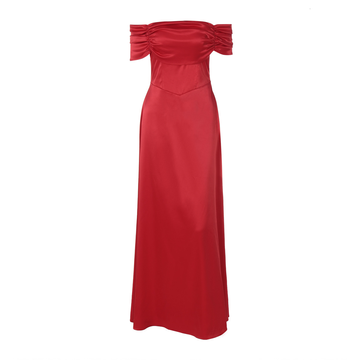 Women's New5 Spring/Summer New Style Sexy Back Strap Slimming Side Zipper One Shoulder Dress