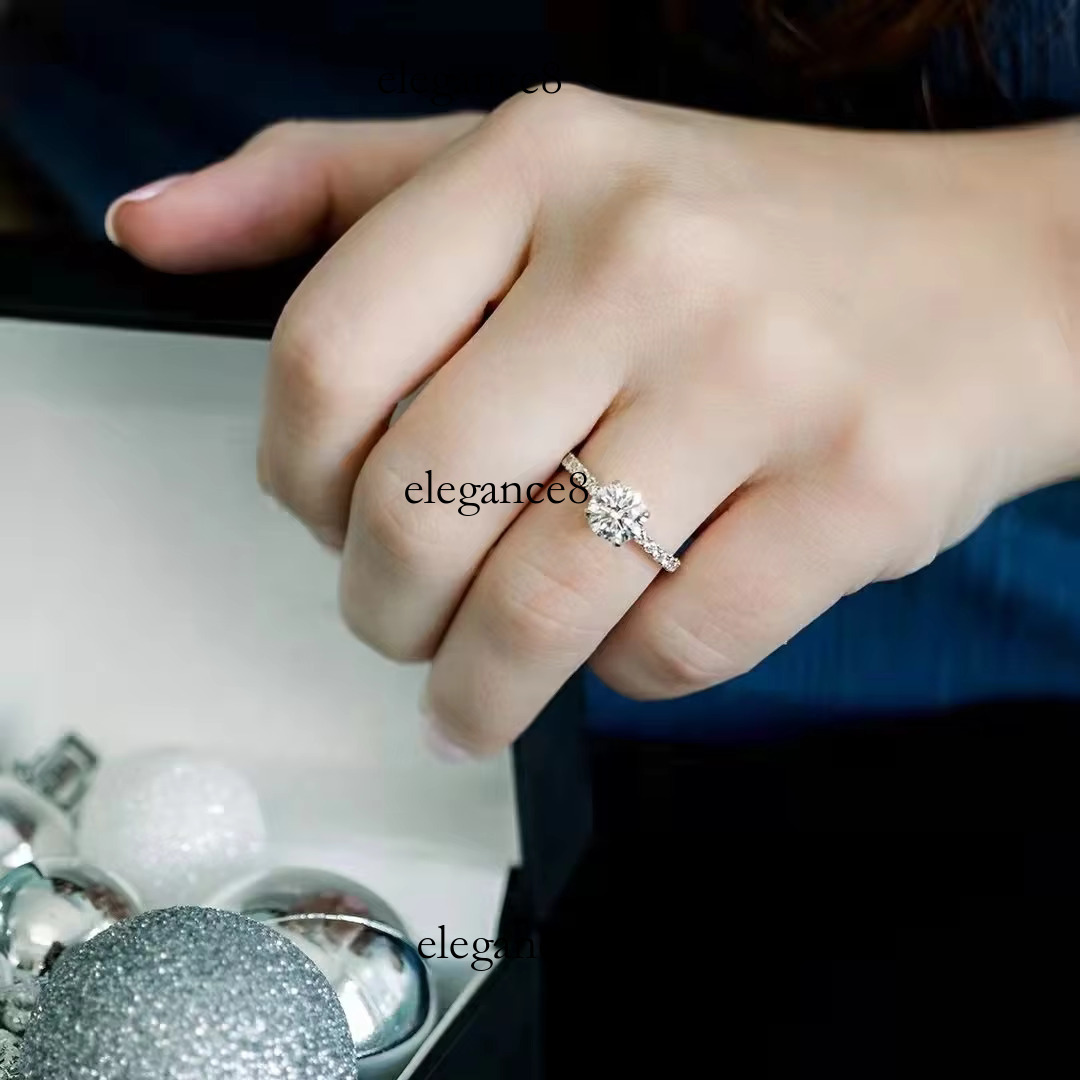 OAHLAN Boutique Jewelry Women's Pure Sier Engagement and Wedding 1.2carat Sandstone Ring with Certificate