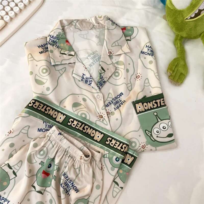 2025 New Printed Two Summer Dyeing Designer Fashion Home Clothes Women's Casual Shorts and Top Pajamas