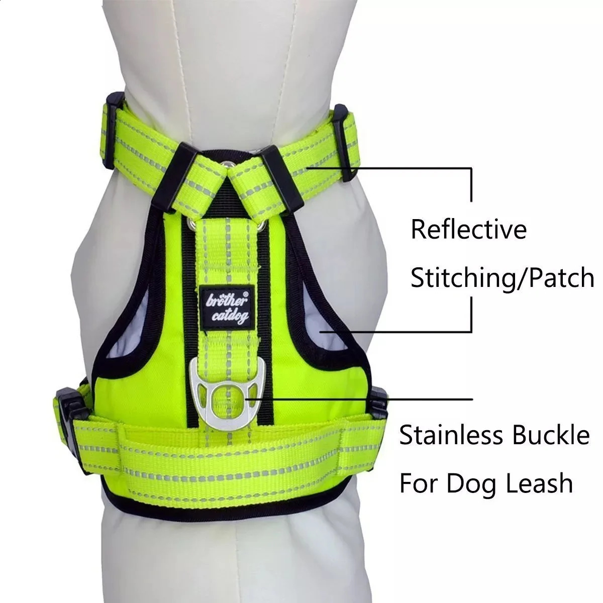 No Pull Pet Harness No Choke Front Lead Dog Harness Adjustable Soft Padded Dog Vest for Medium Large Dogs 250224