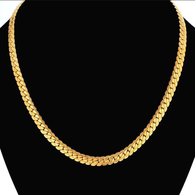 Men's Hip Hop Sier Color Male 316L Stainless Steel Snake Necklace For Men, Wholesale 7MM Womens Chain Jewelry Collares