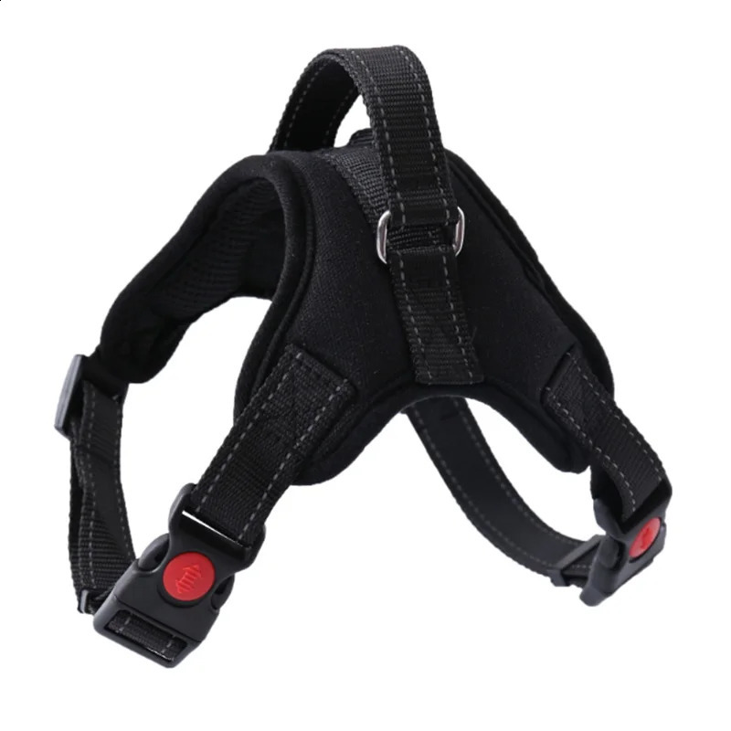 Small Medium Large Dog Harness Nylon Reflective Collar Vest Harnesses For Dogs Training Husky Alaskan Bulldog Breast-band Belt 250224