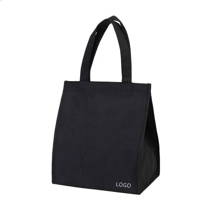 Lunch bag Oxford cloth student portable lunch box large capacity thick insulation bag aluminum foil bento bag 250228
