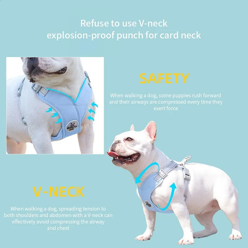 X Shaped Dog Harness Vest Set for Small Meidum Dogs Harness Leash Reflective Puppy Cat Chest Straps Breathable Mesh Harnesses 250224