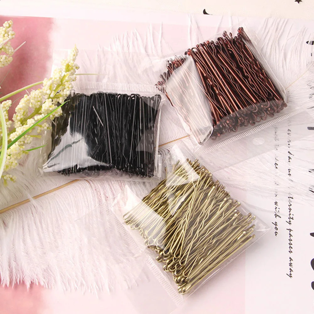 50 Pcs 4 Colors 5cm Hair Clip Lady Hairpins Curly Wavy Grips Hairstyle Hairpin Bobby Pins Styling Accessories 250218
