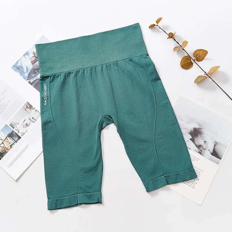 Women Fiess Seamless High Waist Elastic Push Up Gym Yoga Short Breathable Quick Dry Solid Slim Jogging Sport Shorts