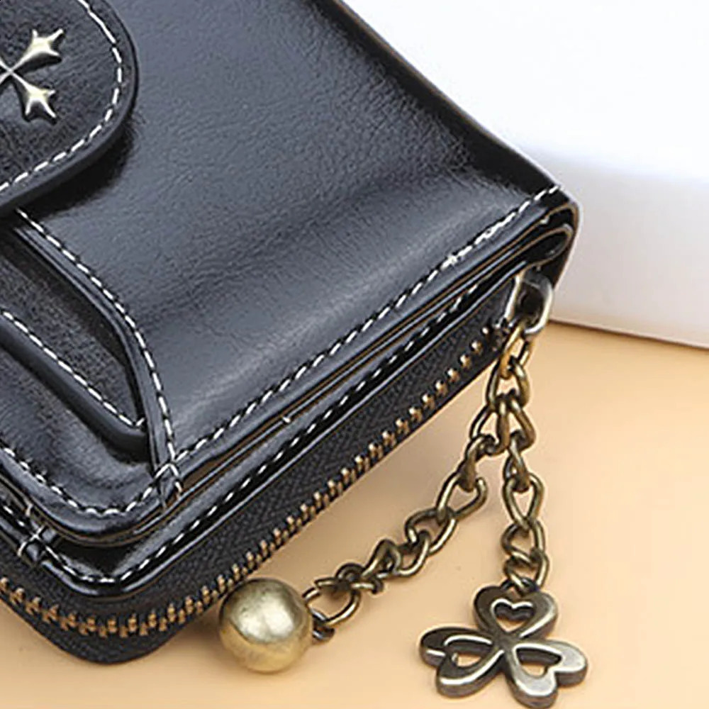 Women Wallets Fashion Short PU Leather Top Quality Card Holder Female Zipper Purse 250228