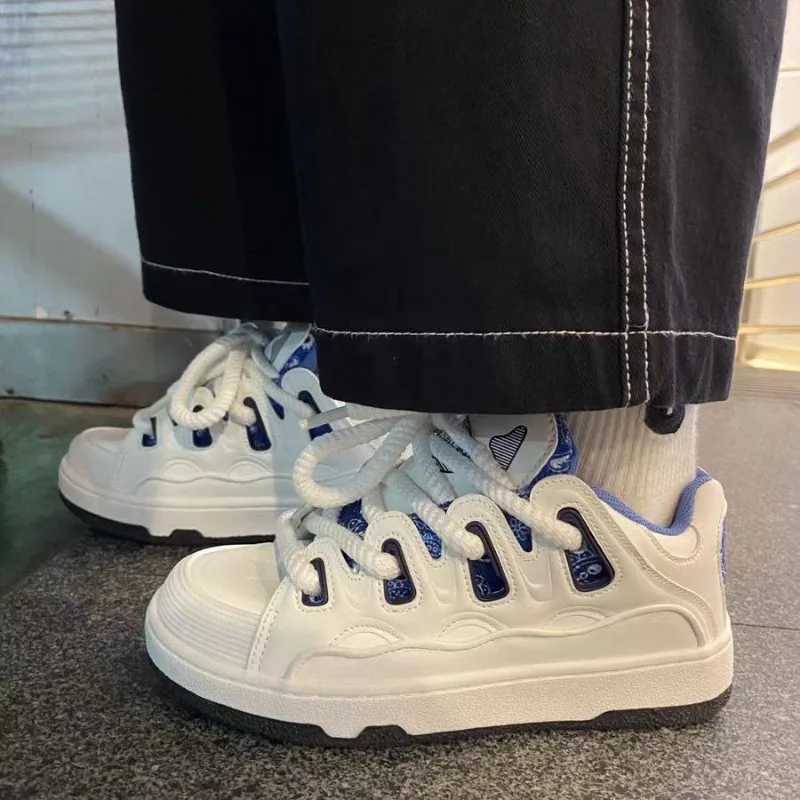 Fashion Couples Sneakers Trend Street Skate Shoes Luxury Leather Casual Shoes for Men Wen Sport Running Shoes Tenis Mascino Z250304
