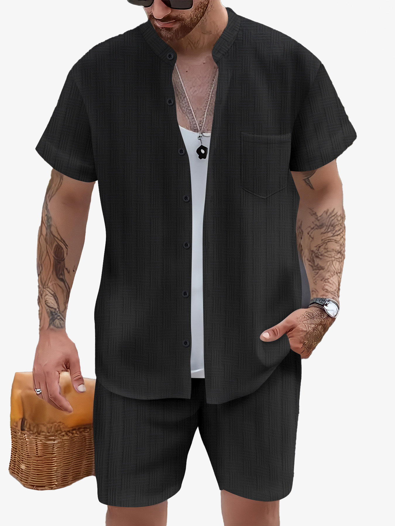 mens tracksuits designer shirt blouse New summer two-piece jogging leisure fitness sports clothing set tracksuit