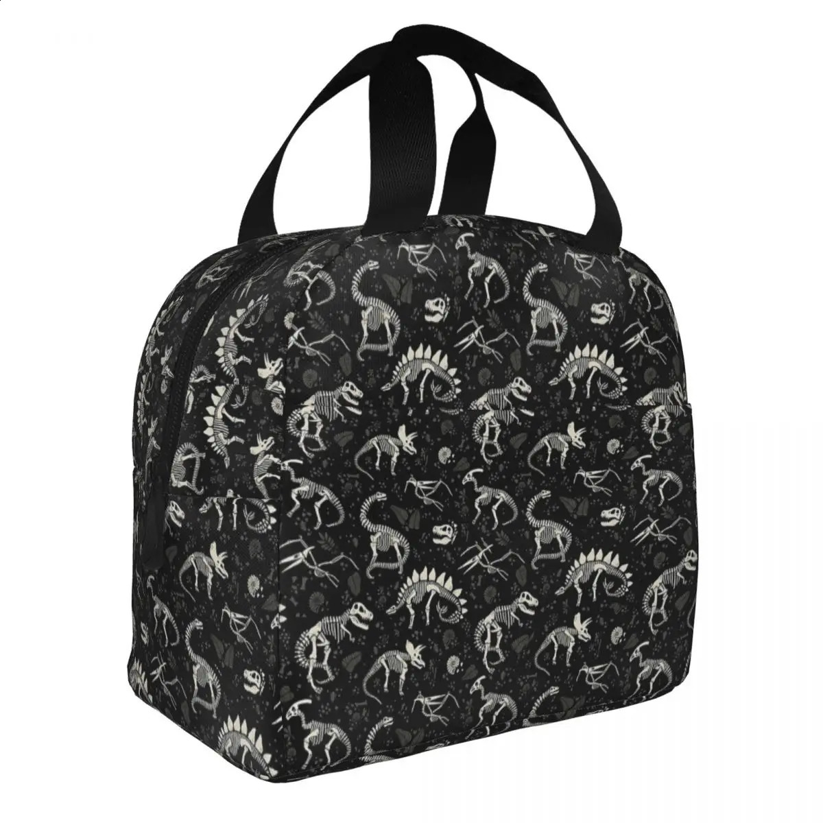 Excavated Fossils Rex Dinosaur Insulated Lunch Bag Thermal Bag Meal Container Large Tote Lunch Box Men Women School Outdoor 250228