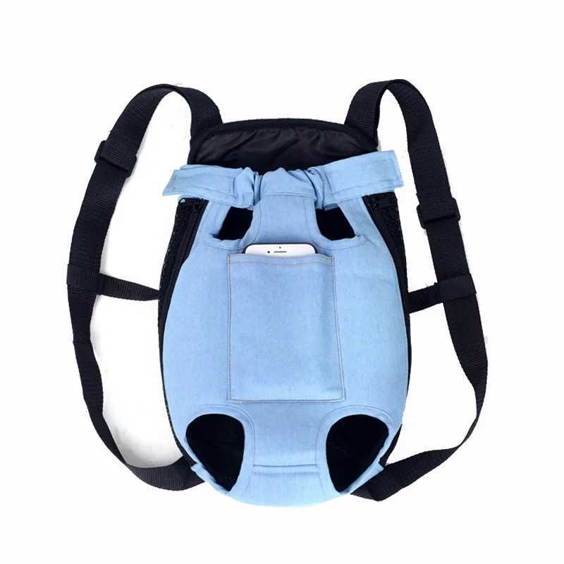 Denim Pet Dog Backpack Outdoor Travel Dog Cat Carrier Bag for Small Dogs Puppy Kedi Carring Bags Pets Products Trasportino Cane 250205