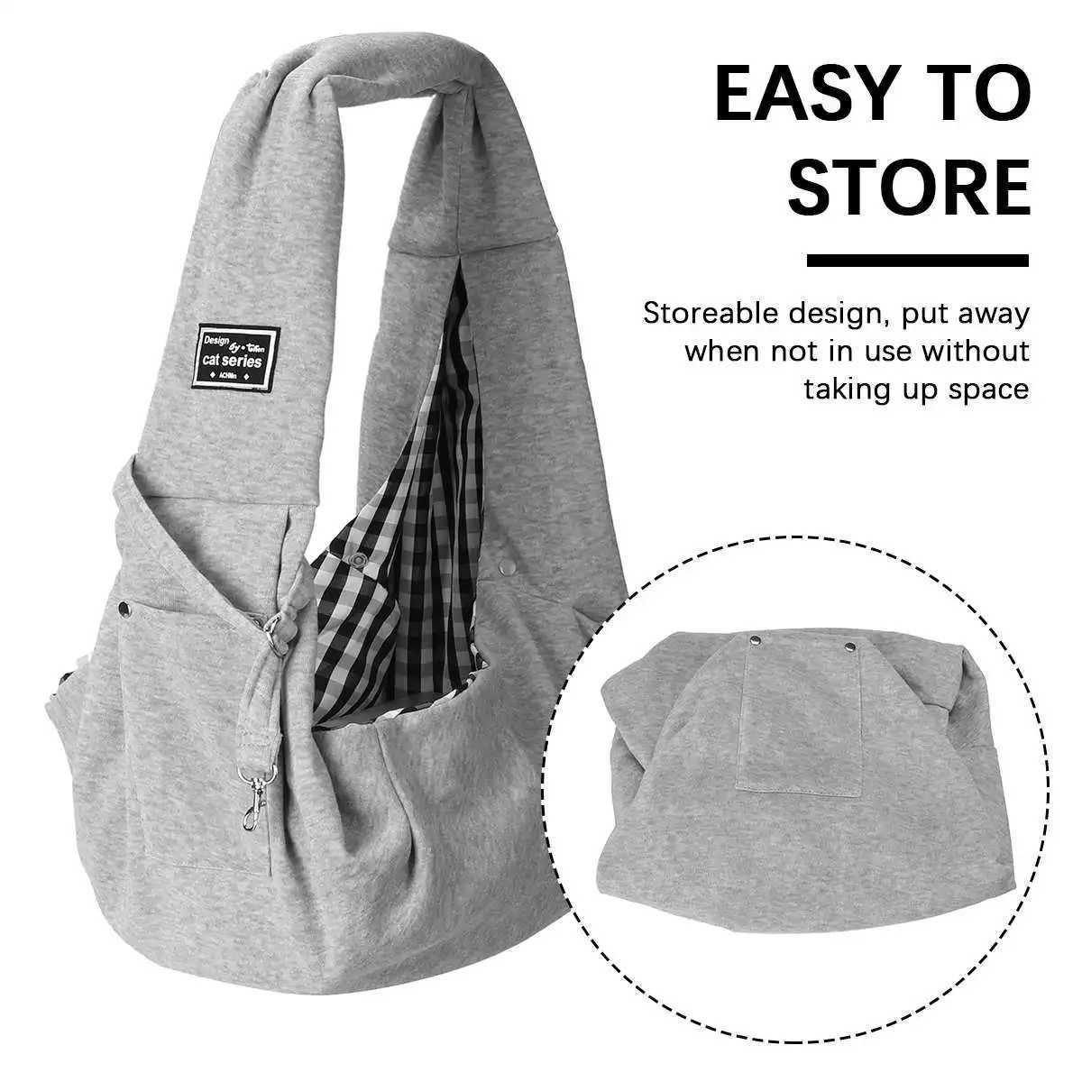 Pet Puppy Carrier Bag Cats Puppy Outdoor Travel Dog Shoulder Bag Cotton Single Comfort Sling Handbag Tote Pouch 250205