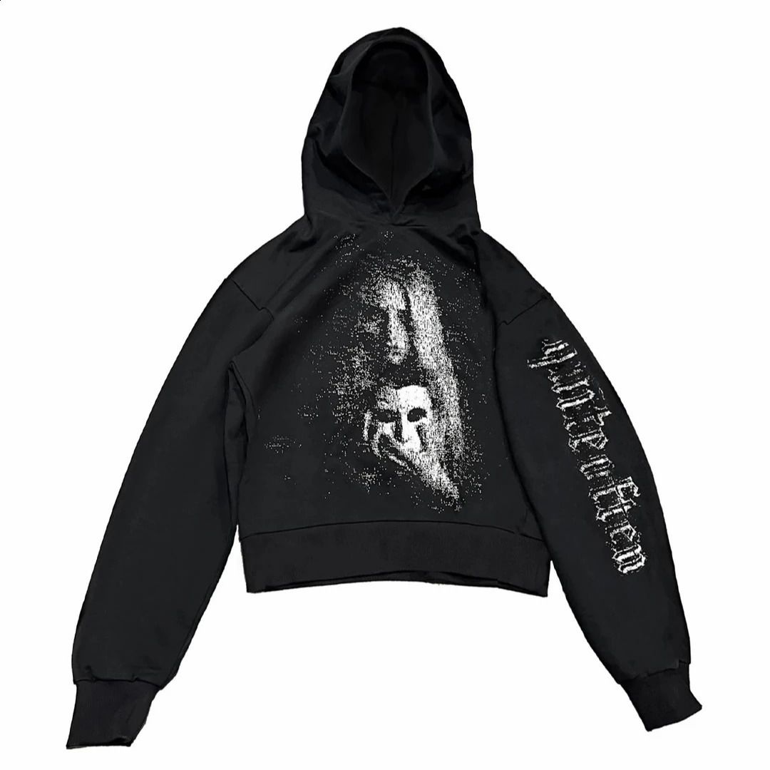 Streetwear Trends Oversized Pullover Jackets Men Women Harajuku Character Graphic Print Hoodies Gothic Sweatshirts Y2K Clothes 250225