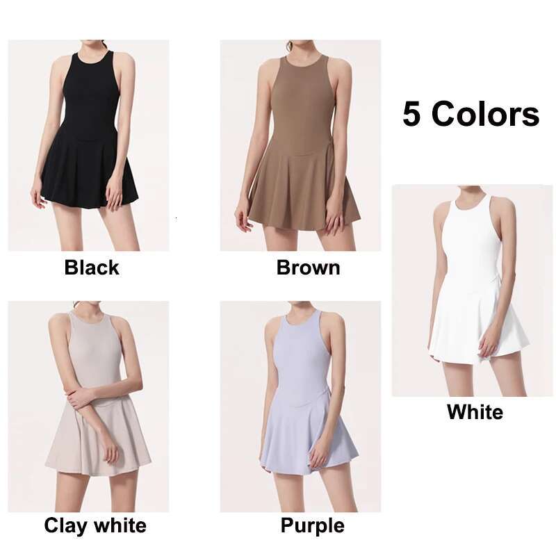 Tennis Yoga Outdoor Gym Sports Fiess Casual Skirt Clothes Training Suit Golf Badminton Dress Women Sportswear