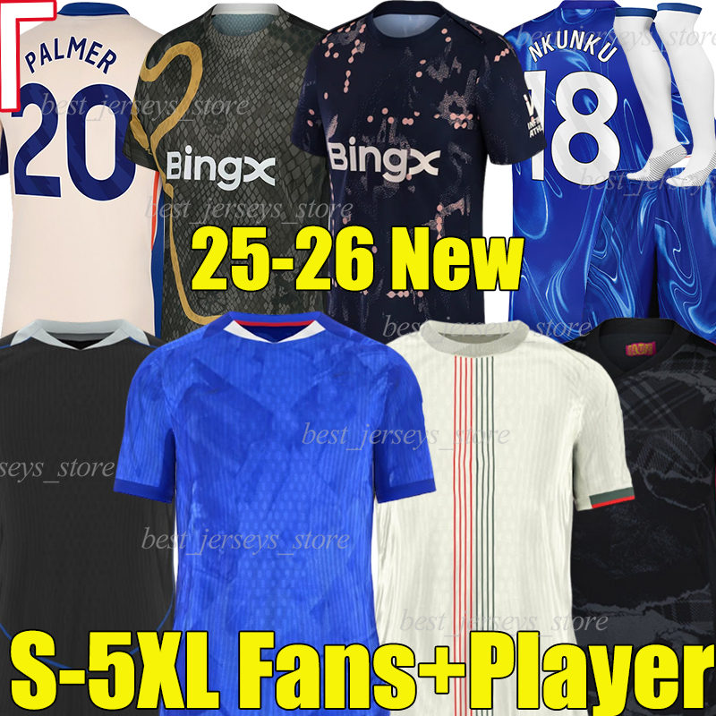 5XL 24/2025/26 CFC PALMER 4th Soccer Jerseys NKUNKU N.JACKSON MADUEKE NETO MUDRYK FOFANA MARC GUIU ENZO CUCURELLA TOSIN SANCHO football shirt men kids kit socks