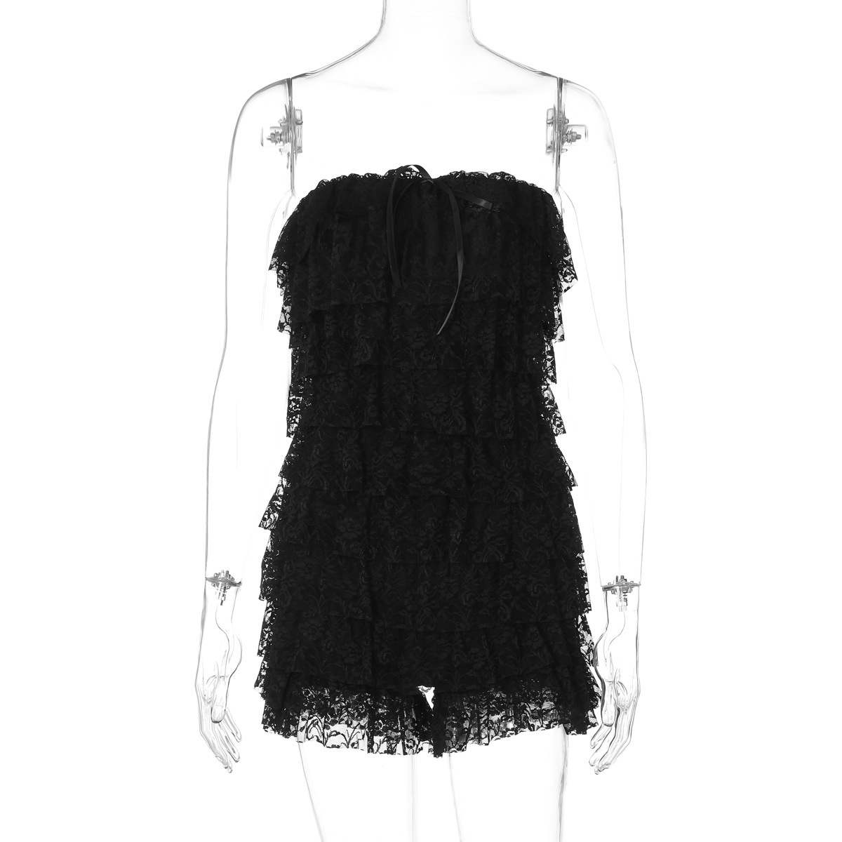 Hot Selg Women's Clothing New4 Summer New Product Fashionable And Sexy Slim Fit Strapless Woolen Jumpsuit For Women