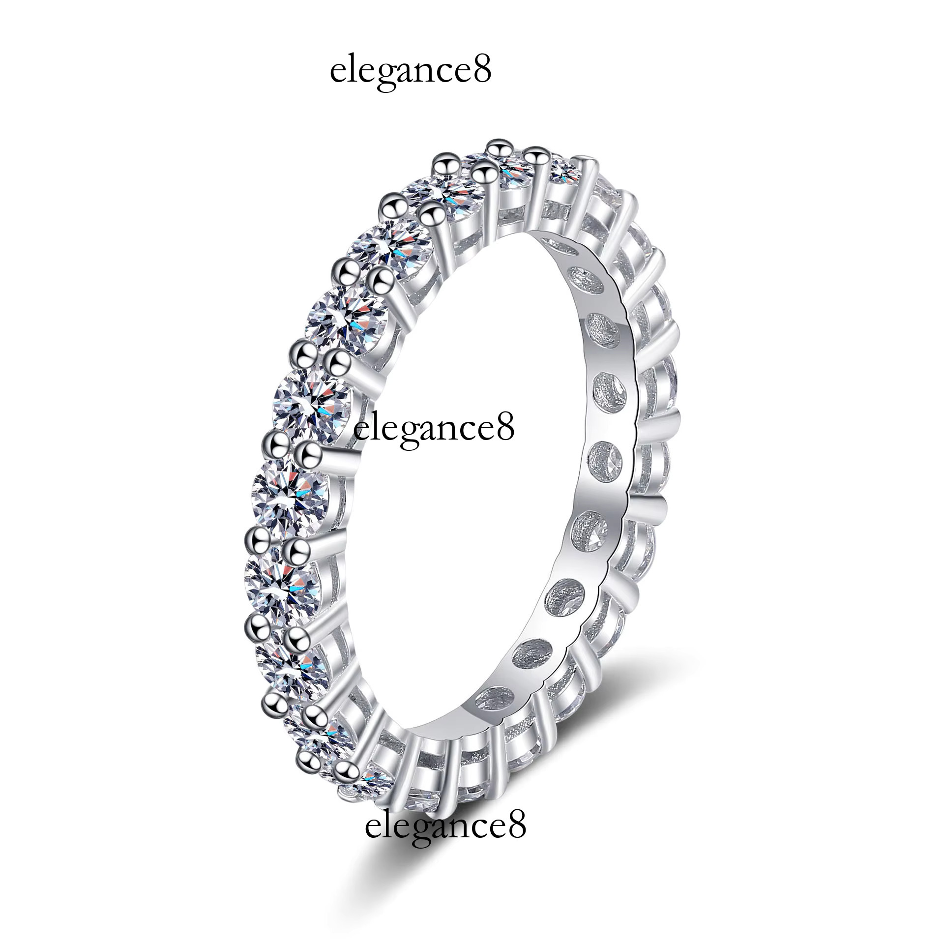PT950 Women's Luxury Boutique with Sandstone, Elegant Elegance, Pure Silver Ring Belt