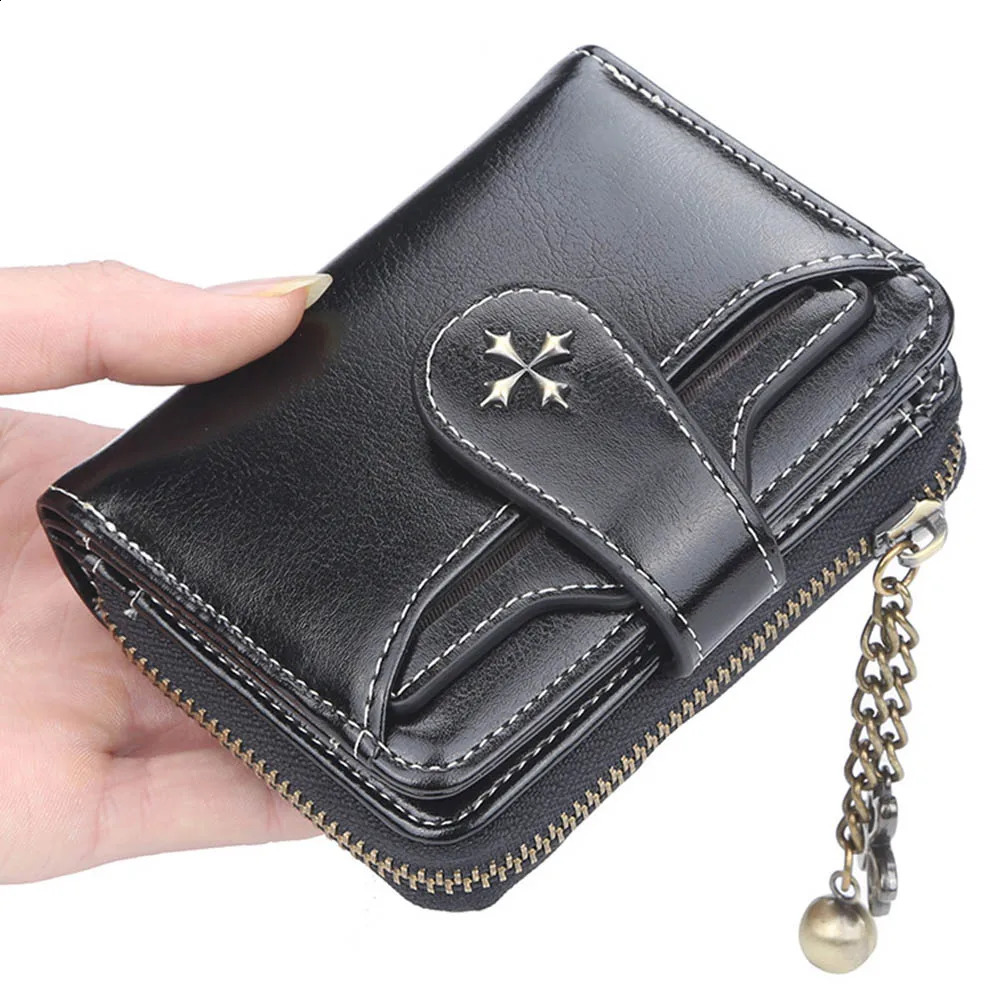 Women Wallets Fashion Short PU Leather Top Quality Card Holder Female Zipper Purse 250228