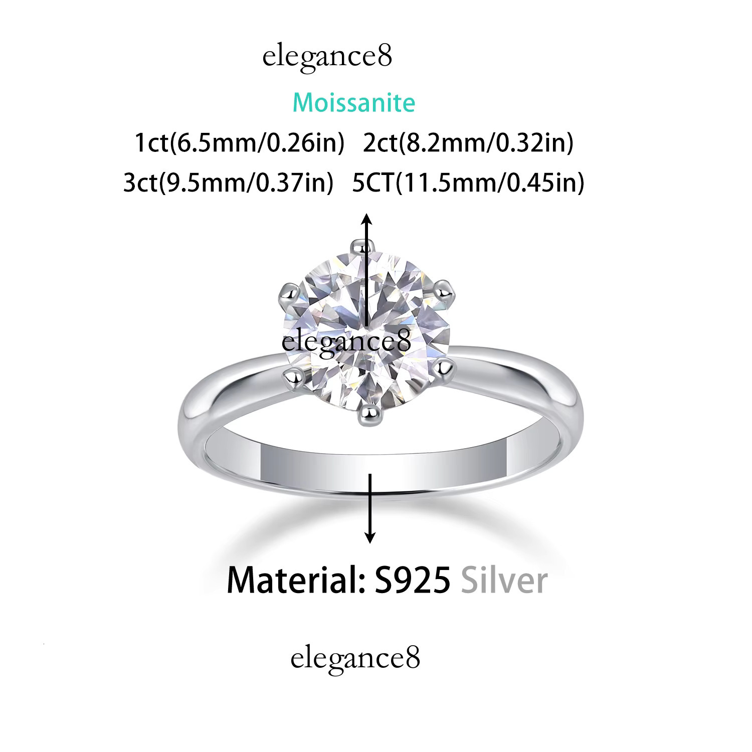 Fashion jewelry VVS rod laboratory growth cross pure sier pyroxene ring