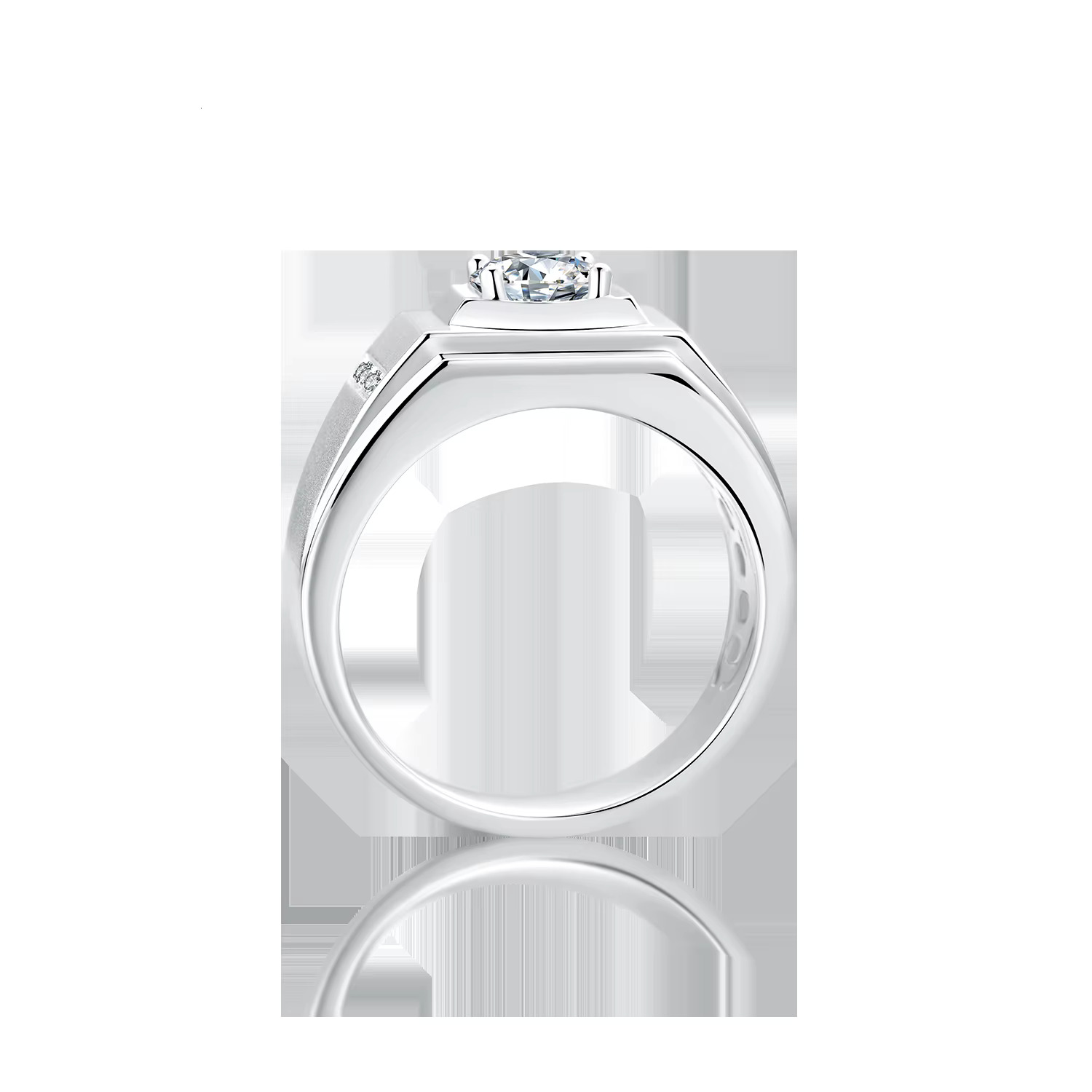 VVS GRADE D Sterg Sier Man Ring d Color Moissanite Men Jewelry
